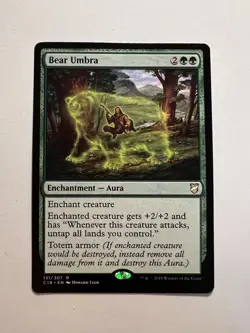 Bear Umbra - MTG Commander 2018 - NM - Image 1