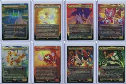 MTG: Magic the Gathering Secret Lair x Sonic Hedgehog: Friends and Foes Set of 8 - Image 1