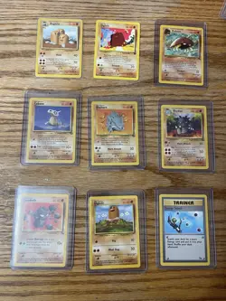 Vintage Pokemon Binder Collection Base Set NM-HP Condition 1999 WOTC TCG Lot #10 - Image 1
