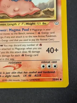 Pokemon TCG Magcargo Neo Revelation 33/64 Regular 1st Edition Uncommon NM Wotc - Image 4