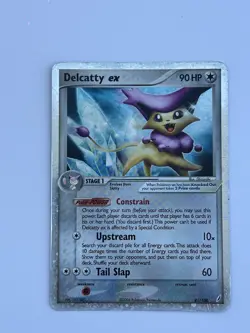 Pokemon TCG Delcatty EX Crystal Guardians Holo Card 91/100 - Image 1