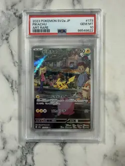 PSA 10 Pikachu 173/165 Art Rare Sv2a 151 Pokemon Japanese - Image 1