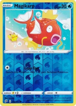 Moderately Played Magikarp - 039/192 - Common - Reverse Holo Pokemon Rebel Clash - Image 1