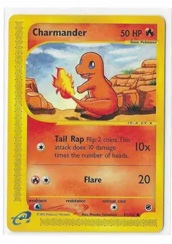 Charmander 97/165 Expedition Common E-Reader WOTC 2002 Pokemon TCG Card LP - Image 1
