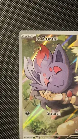 N's Zorua 189 | Pokemon Center Stamped Promo | Journey Together | SVP 189 - Image 5