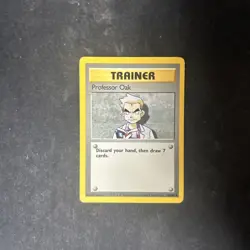 Professor Oak 88/102 Base Set Unlimited Uncommon Pokemon TCG - Image 1