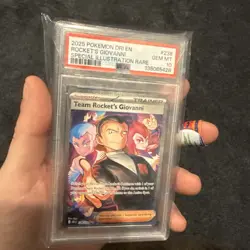 2025 POKEMON DRI EN-DESTINED RIVALS #238 TEAM ROCKET'S GIOVANNI PSA 10 - Image 1