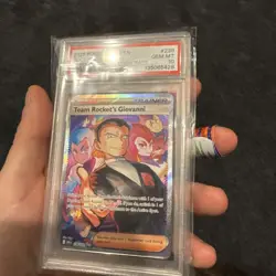 2025 POKEMON DRI EN-DESTINED RIVALS #238 TEAM ROCKET'S GIOVANNI PSA 10 - Image 3