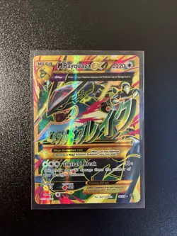 Pokemon M Rayquaza EX Full Art Ultra Rare Holo XY Ancient Origins Mega 98/98 - Image 1
