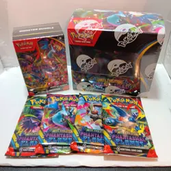 Pokemon Phantasmal Flames Booster Box Booster Bundle & Booster Pack Art Set Lot - Image 1
