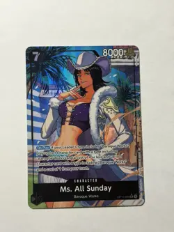 Ms. All Sunday - OP14-084 (Alternate Art) - The Azure Sea's Seven | One Piece - Image 1