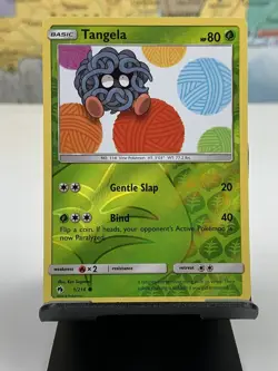 SHIPS SAME DAY Pokemon Card NM/M Tangela 1/214 Rev Holo Basic Grass Type 2018 - Image 2