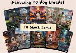 10 Shock Lands - Cute Custom Full Art Game Card - Image 1