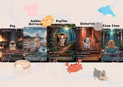 10 Shock Lands - Cute Custom Full Art Game Card - Image 3