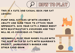 Arahbo Cat Tribal Commander EDH Deck + 14 Free Tokens Full Art Card - Image 3