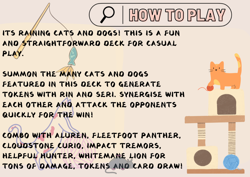 Rin and Seri Cat Dog Commander EDH Deck + 8 Free Tokens Full Art Card - Image 2