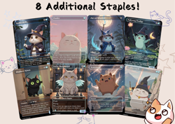 18 Blue Commander EDH Staples - Rhystic Study, Cute Custom Full Art Game Card - Image 2