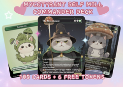 Mycotyrant Self Mill Commander EDH Deck + 6 Free Tokens Full Art Card - Image 1