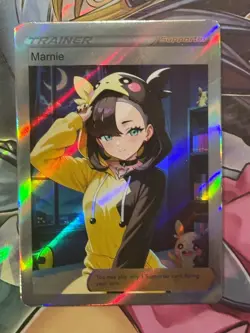 Pokemon Marnie Anime Waifu Custom DIY Trainer Art Sexy Pokemon card - Image 2