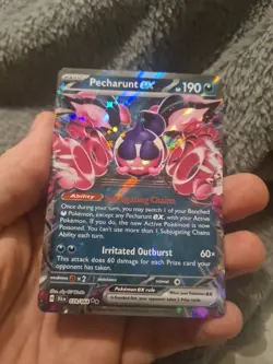 Pecharunt EX 039/064 Holo Pokemon Card Scarlet Violet Shrouded Fable - Image 1