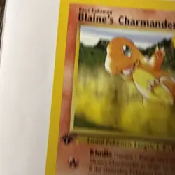 Pokemon TCG Blaine's Charmander 1st Edition Common Card 61/132 Gym Heroes - Image 5
