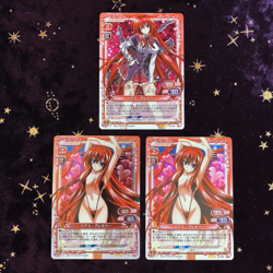 Rias SET Precious Memories High School DxD Card Rias Silver Signed 01-003 004 - Image 1