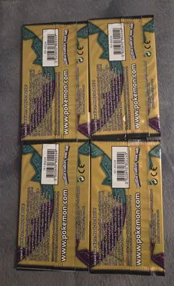 Pokemon Sun & Moon Guardians Rising Booster Pack x4 3 Cards (4 pack art set) - Image 2