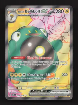 Iono's Bellibolt ex Holo 172/159 Ultra Rare SV09: Journey Together Pokemon Card - Image 1