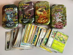 Job Lot Bundle Pokemon Prismatic Evolution Trading Cards & 4 Tins - Image 1