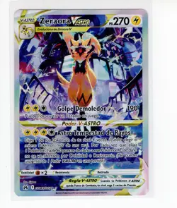 ~ESP~ SPANISH Zeraora Vastro GG43 Crown Zenith Pokemon Card (g3) - Image 1