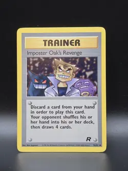 Pokemon TCG Imposter Oak's Revenge Team Rocket Card 76/82 Non-Holo - Image 1