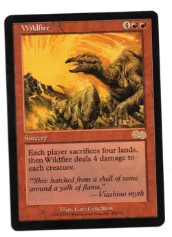 Magic the Gathering MTG Card: Wildfire 228/350 Urza's Saga Rare! NM - Image 1