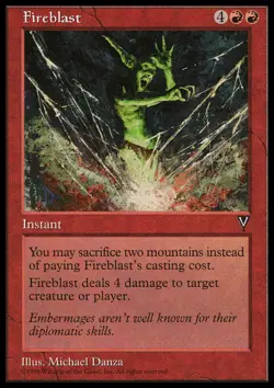 MTG Magic the Gathering Fireblast (79/167) Visions HP - Image 1