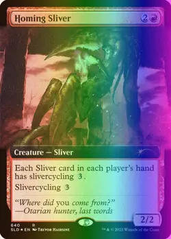 MTG Magic the Gathering Homing Sliver (640/3004) Secret Lair Drop Series LP FOIL - Image 1