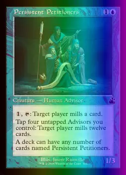 MTG Persistent Petitioners (316/497) Ravnica Remastered LP FOIL - Image 1