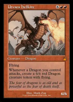 MTG Magic the Gathering Utvara Hellkite (342/497) Ravnica Remastered NM - Image 1