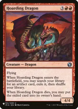 MTG Magic the Gathering Hoarding Dragon (1128/1358) The List NM - Image 1