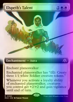 MTG Elspeth's Talent (80/542) March of the Machine Commander LP FOIL - Image 1