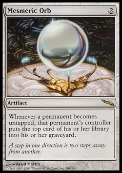 MTG Magic the Gathering Mesmeric Orb (204/306) Mirrodin MP - Image 1
