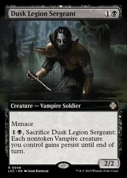 MTG Dusk Legion Sergeant (48/401) The Lost Caverns of Ixalan Commander LP - Image 1