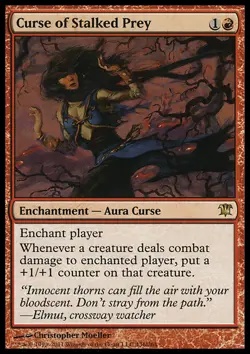 MTG Magic the Gathering Curse of Stalked Prey (136/300) Innistrad MP - Image 1