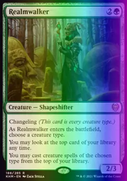 MTG Magic the Gathering Realmwalker (188/551) Kaldheim LP FOIL - Image 1