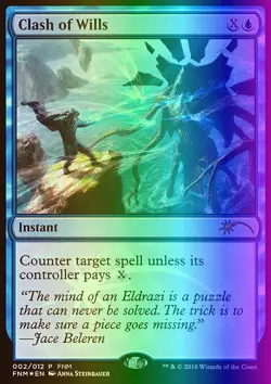 MTG Magic the Gathering Clash of Wills (2/12) Friday Night Magic 2016 LP FOIL - Image 1