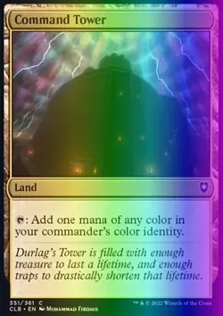 MTG Command Tower (351/1080) Commander Legends Battle for Baldur's Gate LP FOIL - Image 1