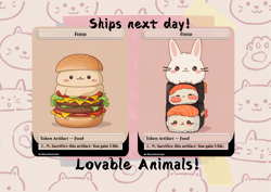 4 Food Tokens, Cute Proxy - Image 2