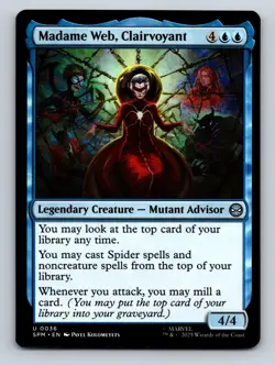 MTG Madame Web, Clairvoyant U0036 Marvel's Spider-Man Regular NM - Image 1