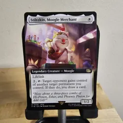 Stiltzkin, Moogle Merchant (Extended Art) Final Fantasy Regular MTG NM Magic - Image 1