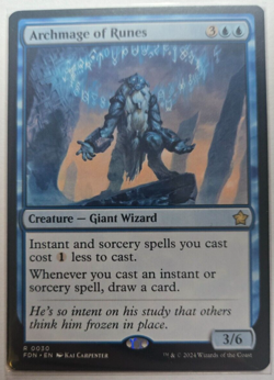 Archmage of Runes FDN Foundations Regular MTG #0030 RARE M/NM - Image 1