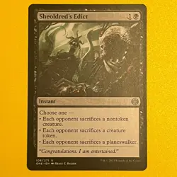 Sheoldred's Edict | U | 108 | Phyrexia: All Will Be One | Magic: The Gathering - Image 1