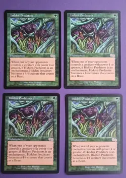 Magic the Gathering MTG Urza's Saga HIDDEN PREDATORS X 4 LP/EX RARE 1998! - Image 1